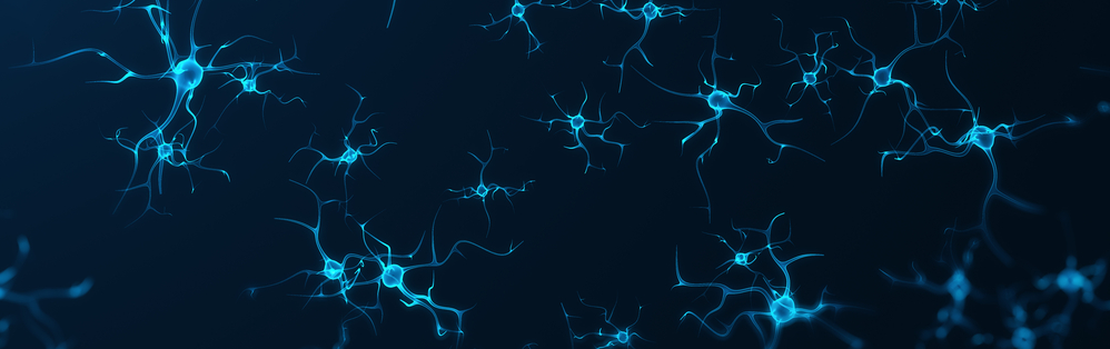neon blue neurons